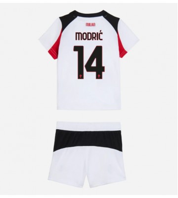 AC Milan Luka Modric #14 Udebanetrøje Børn 2025-26 Kortærmet (+ Korte bukser)